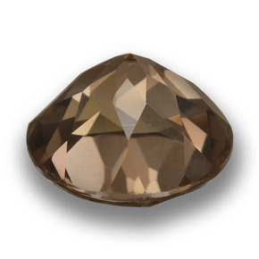 Quartz fumé marron naturelle coupe roude, 14,03 ct, VVS-VS