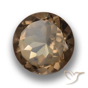 Quartz fumé Marron chaud naturelle Tour, 4.13 ct, VVS
