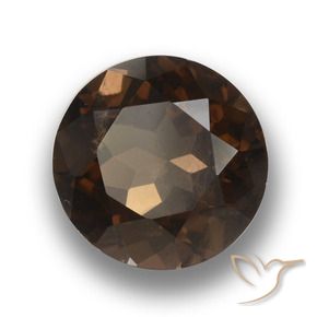 Quartz fumé Marron foncé naturelle Tour, 3.96 ct, VS
