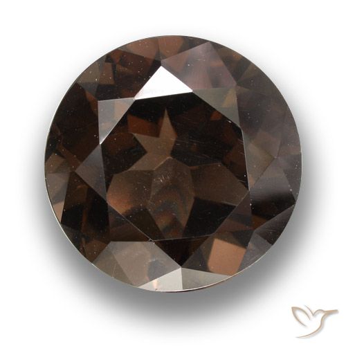 Quartz fumé Marron foncé naturelle Tour, 11.07 ct, VVS
