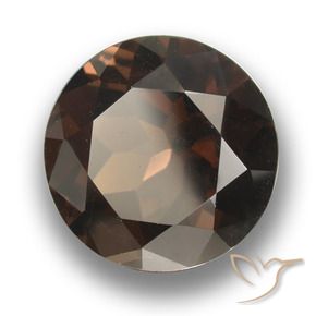 Quartz fumé Marron foncé naturelle Tour, 11.07 ct, VVS
