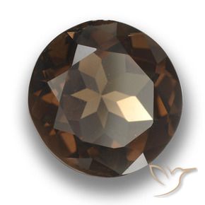 Quartz fumé Marron foncé naturelle Tour, 4.61 ct, VVS