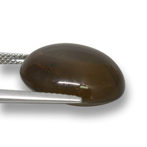 Quartz fumé Marron ambré naturelle Coupe roude, 15.68 ct, Transparent