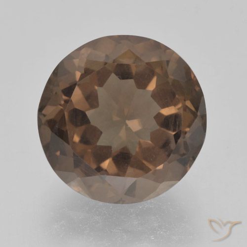 3.84ct Naturel Marron chaud Quartz fumé, Tour, VVS-VS