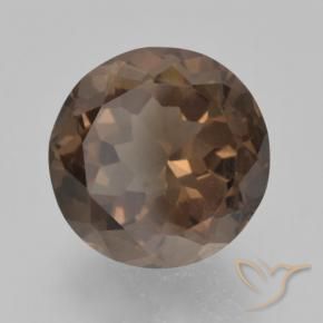 Quartz fumé Marron chaud naturelle Tour, 3.84 ct, VVS-VS