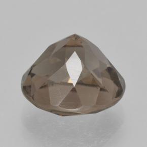 Quartz fumé Brun moyen naturelle Coupe roude, 5.06 ct, VVS-VS