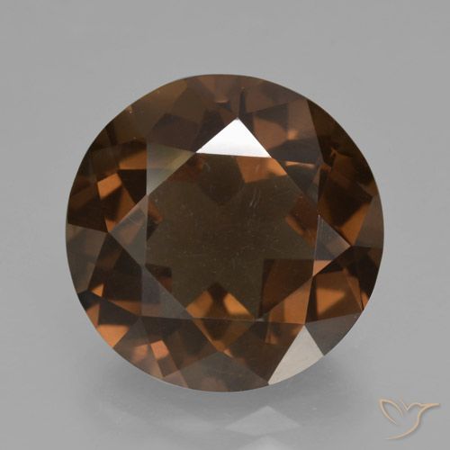 8.98ct Naturel Brun rougeâtre Quartz fumé, Tour, VS