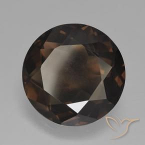 Quartz fumé Marron foncé naturelle Tour, 10.34 ct, VVS-VS