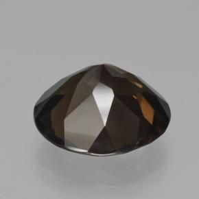 Quartz fumé marron naturelle coupe roude, 10,02 ct, VVS-VS