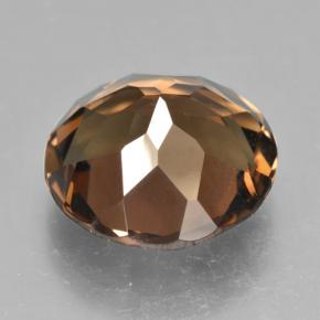 Quartz fumé marron naturelle coupe roude, 9,03 ct, VVS-VS