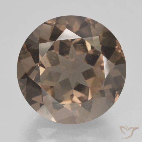 10.61ct Naturel Marron chaud Quartz fumé, Tour, VS