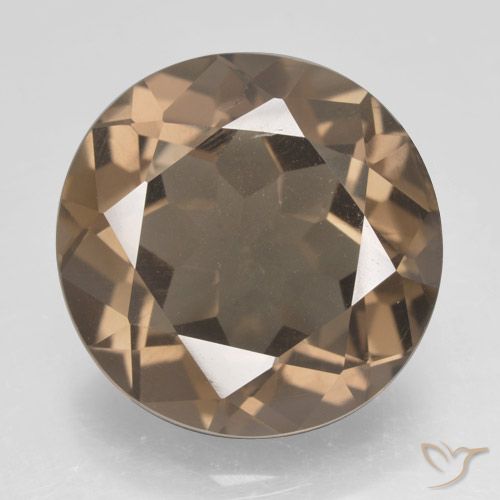 12.64ct Naturel Brun moyen Quartz fumé, Tour, VVS-VS