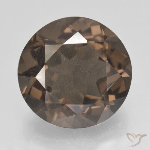 11.46ct Naturel Brun moyen-foncé Quartz fumé, Tour, VS