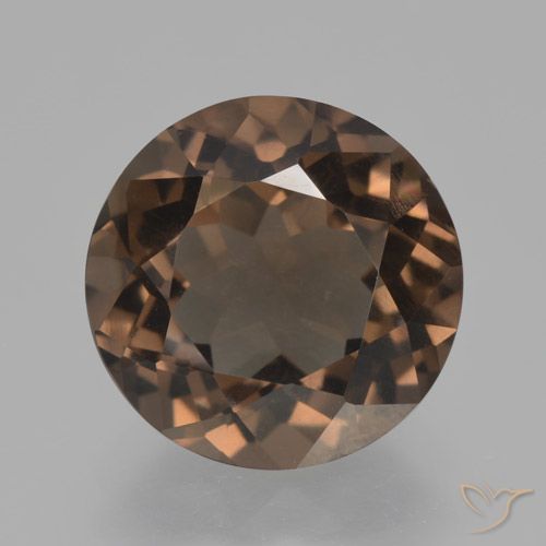 3.98ct Naturel Brun moyen Quartz fumé, Tour, VVS-VS