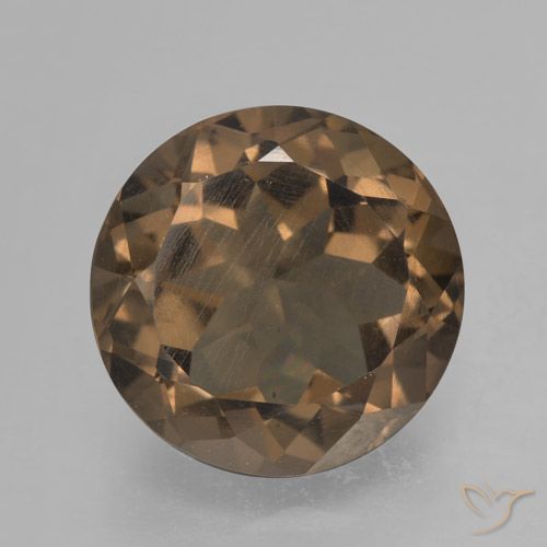 4.01ct Naturel Brun pain d'épices Quartz fumé, Tour, VVS-VS