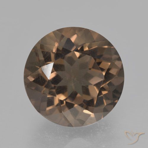 Quartz fumé Marron chaud naturelle Tour, 4.08 ct, VVS-VS