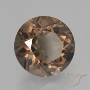Quartz fumé Marron chaud naturelle Tour, 4.08 ct, VVS-VS