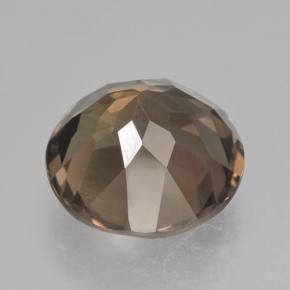 Quartz fumé Brun moyen naturelle Coupe roude, 4.43 ct, VVS-VS