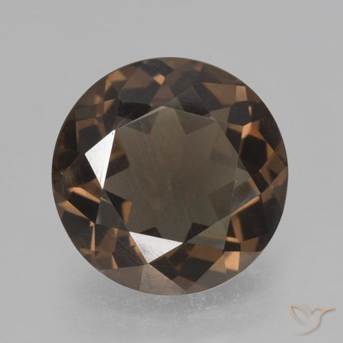 4.43ct Naturel Brun caryer Quartz fumé, Tour, VVS-VS