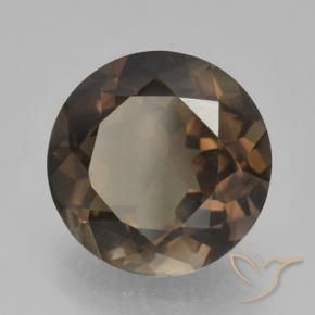 Quartz fumé Marron foncé naturelle Tour, 5.09 ct, VVS-VS