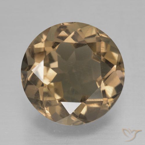 5.08ct Naturel Brun moyen-léger Quartz fumé, Tour, VS