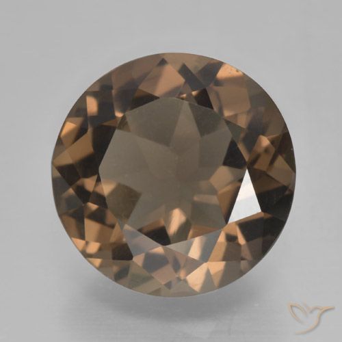 4.23ct Naturel Brun moyen Quartz fumé, Tour, VVS-VS