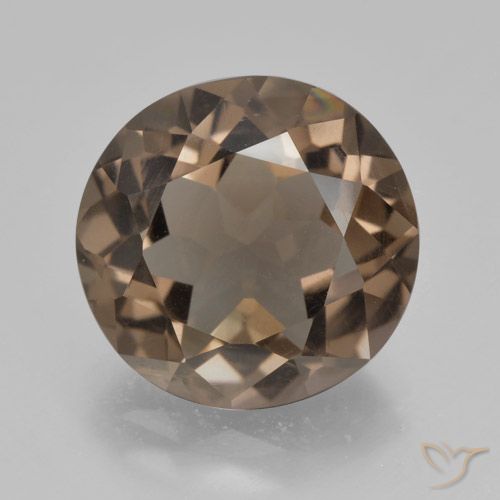 5.13ct Naturel Brun caryer Quartz fumé, Tour, VVS-VS