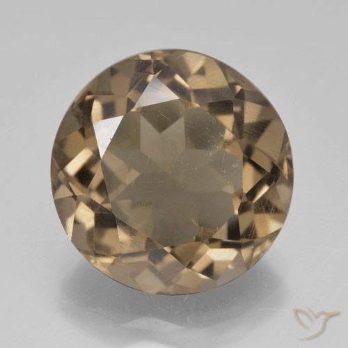 5.85ct Naturel Moka léger Quartz fumé, Tour, VS