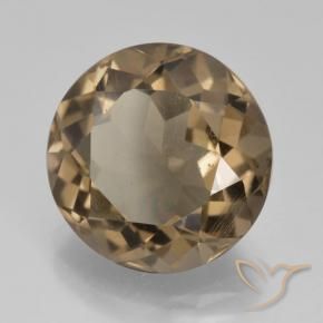 Quartz fumé Moka léger naturelle Tour, 5.85 ct, VS