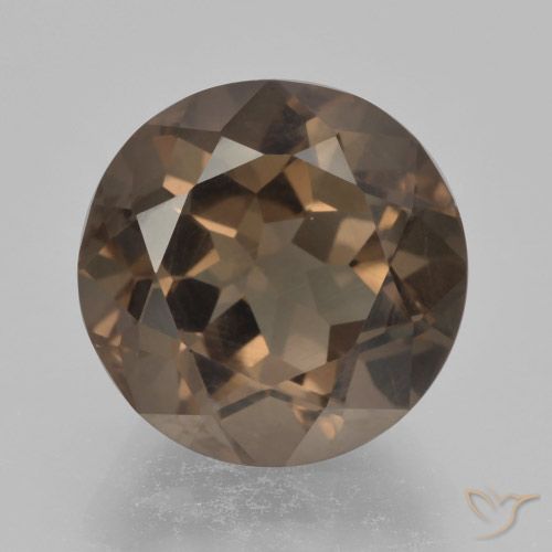 5.31ct Naturel Marron chaud Quartz fumé, Tour, VVS-VS