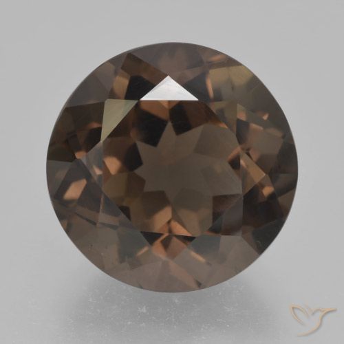 5.44ct Naturel Brun moyen Quartz fumé, Tour, VVS-VS