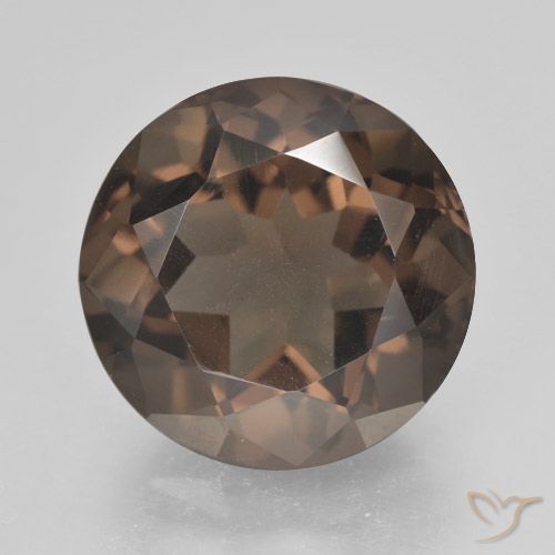 5.08ct Naturel Brun moyen Quartz fumé, Tour, VVS-VS