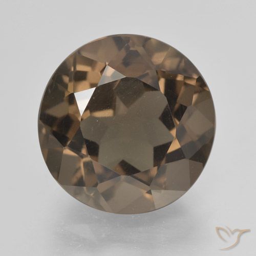 5.25ct Naturel Brun caryer Quartz fumé, Tour, VVS-VS