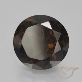 Quartz fumé Brun chocolat profond naturelle Tour, 4.79 ct, VVS-VS