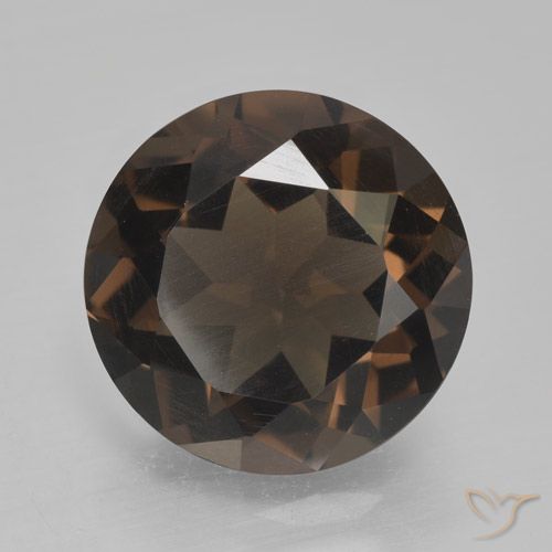 4.33ct Naturel Brun moyen Quartz fumé, Tour, VVS-VS