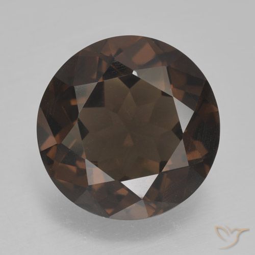 4.76ct Naturel Brun caryer Quartz fumé, Tour, VVS-VS