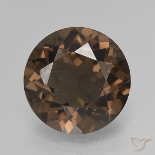 4.32ct Naturel Brun caryer Quartz fumé, Tour, VVS-VS