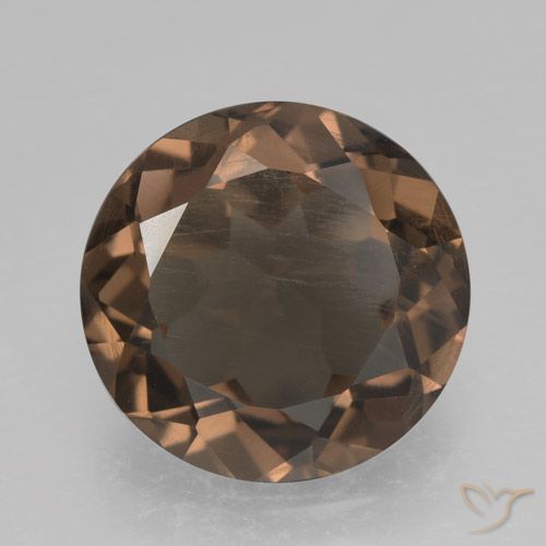 4.56ct Naturel Brun pain d'épices Quartz fumé, Tour, VS
