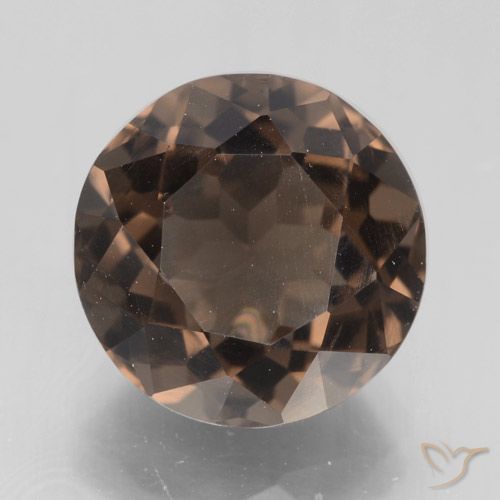 4.32ct Naturel Brun moyen-foncé Quartz fumé, Tour, VVS-VS
