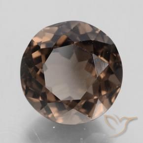 Quartz fumé Brun moyen-foncé naturelle Tour, 4.32 ct, VVS-VS