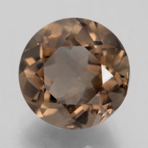 Quartz fumé Brun moyen naturelle Coupe roude, 4.71 ct, VVS-VS