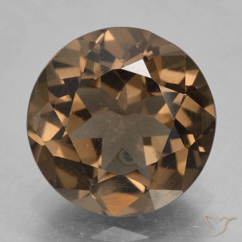 5.19ct Naturel Brun caryer Quartz fumé, Tour, VVS-VS