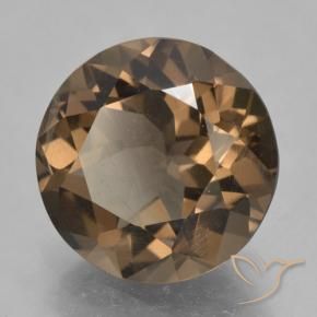 Quartz fumé Brun caryer naturelle Tour, 5.19 ct, VVS-VS