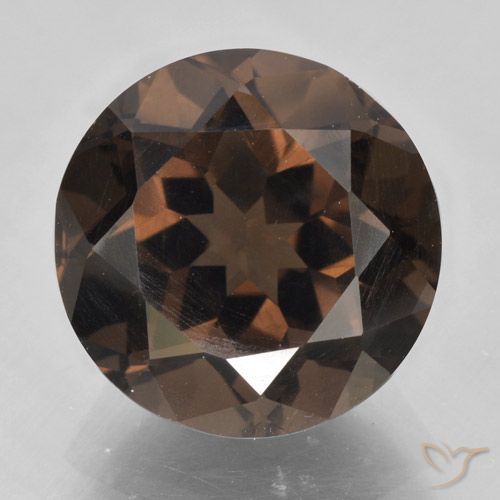 5.56ct Naturel Brun rougeâtre Quartz fumé, Tour, VVS-VS