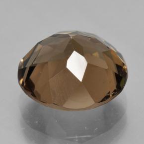Quartz fumé marron naturelle coupe roude, 5,55 ct, VVS-VS