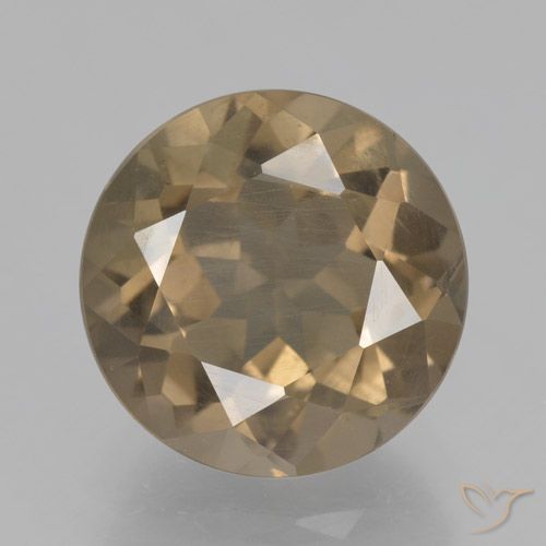 4.52ct Naturel Moka léger Quartz fumé, Tour, VS