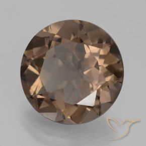 Quartz fumé Brun caryer naturelle Tour, 4.90 ct, VS