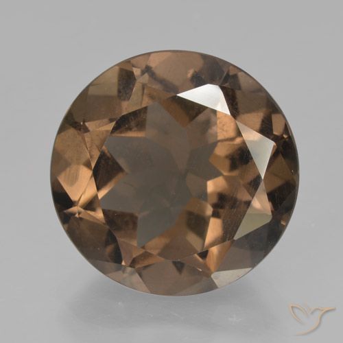 9.61ct Naturel Brun chocolat Quartz fumé, Tour, VS