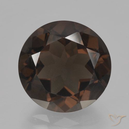 6.05ct Naturel Brun moyen Quartz fumé, Tour, VVS-VS
