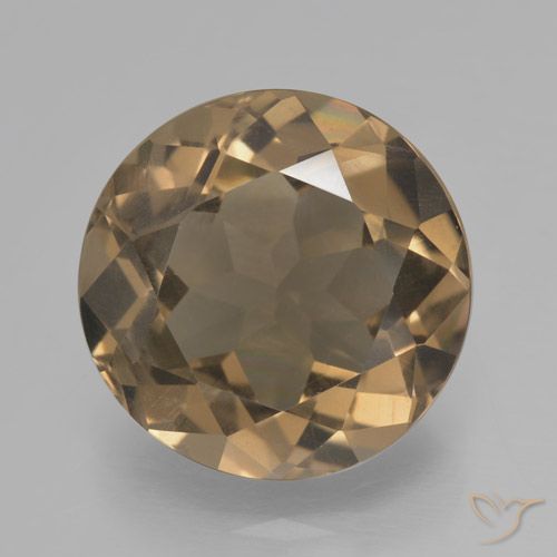 6.45ct Naturel Brun moyen-léger Quartz fumé, Tour, VVS-VS